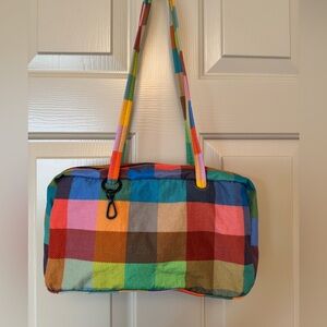 Baggu Madras Bowler Bag W/ FLAWS **See description** UO Exclusive